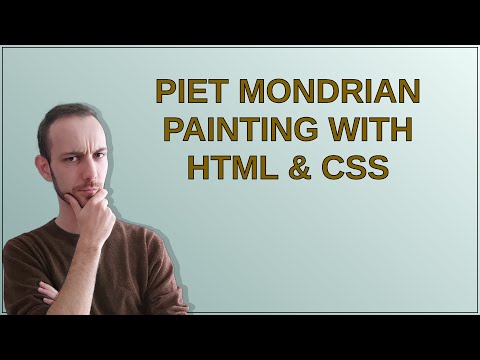 Piet Mondrian Painting with HTML & CSS