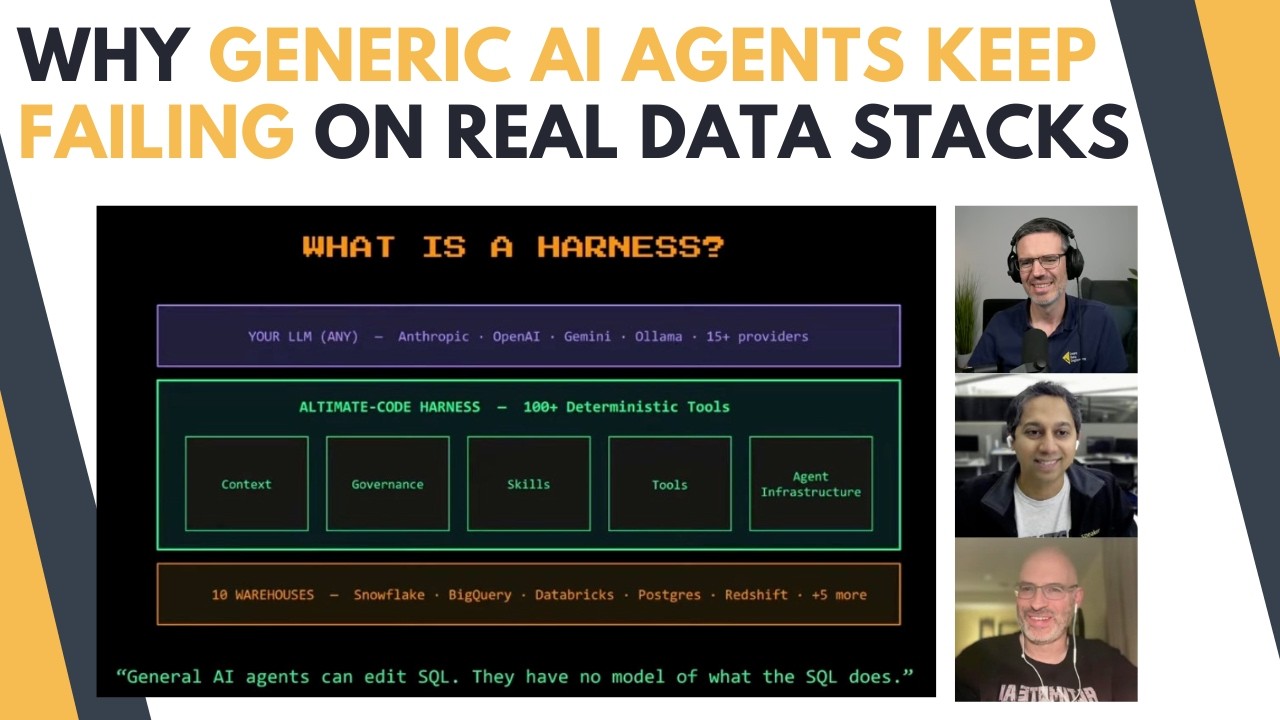 Why Generic AI Agents Keep Failing on Real Data Stacks
