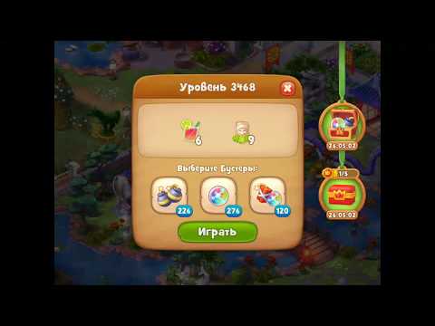 Gardenscapes gameplay level 3468
