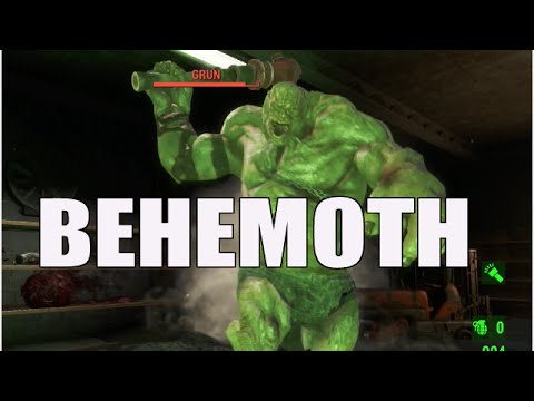 Fallout 4 - Far Harbor DLC - Grun, Super Mutant Behemoth Fight (Vin! Factory)