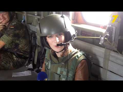 Radio 7 Sylvia Frank bei den Heeresfliegern in Laupheim