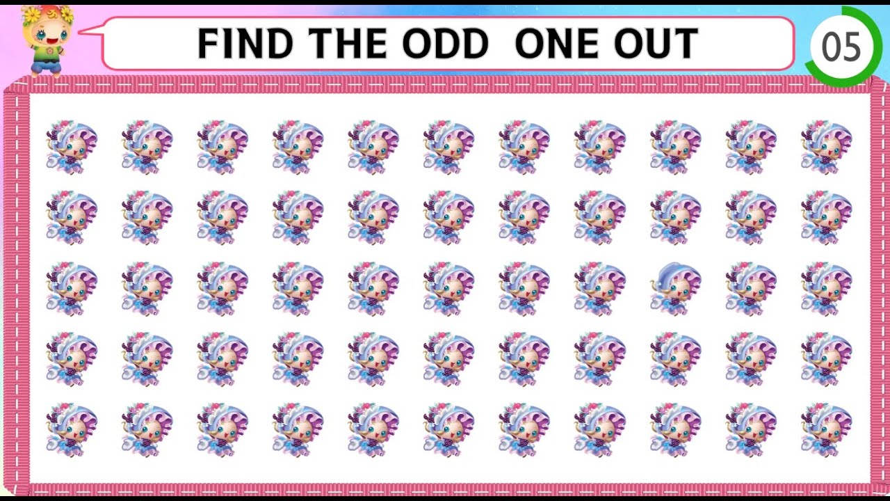 間違い探し Find the Odd One Out 31 ハッピーニンジェルズ  Happy Ningels
