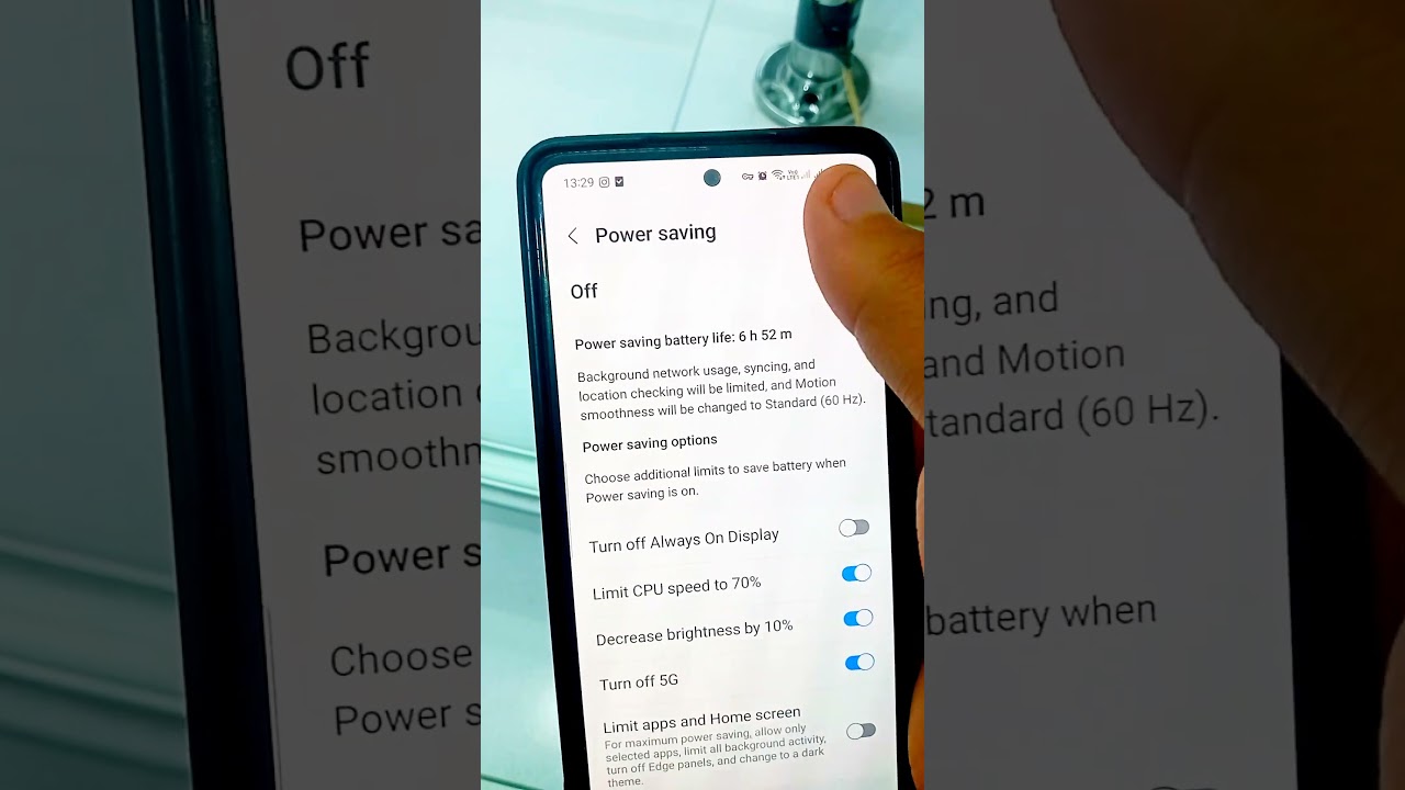 enable adaptive power saving mode