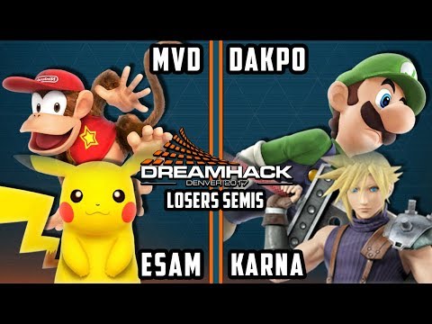 DHDEN17 Smash 4 - PG | MVD & PG | ESAM Vs. Dakpo & Karna - Wii U Doubles LSF