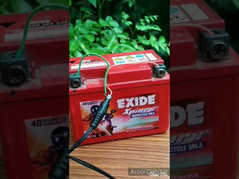 how to charge 12 volt bike battery #shorts