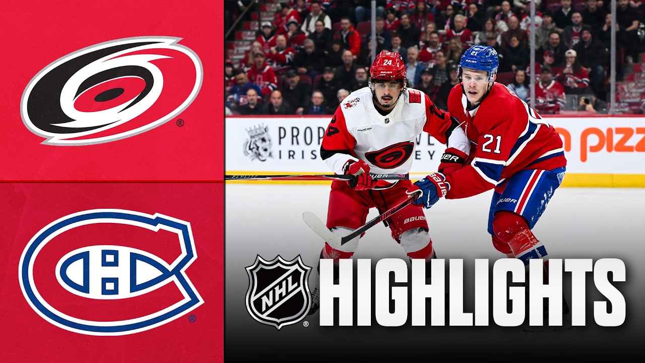 3월25일 캐롤라이나 몬트리올 NHL 하이라이트