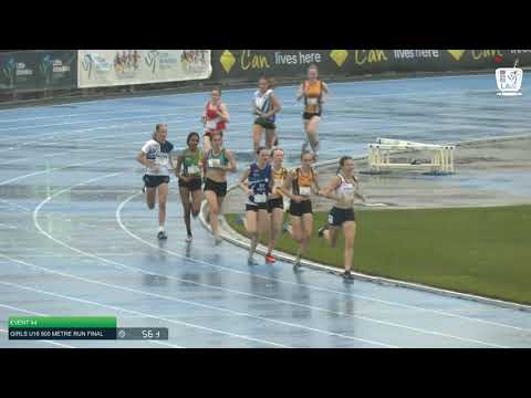 Girls U16 800m Final: 2021 Commonwealth Bank State Track and Field Championships // LAVicTV