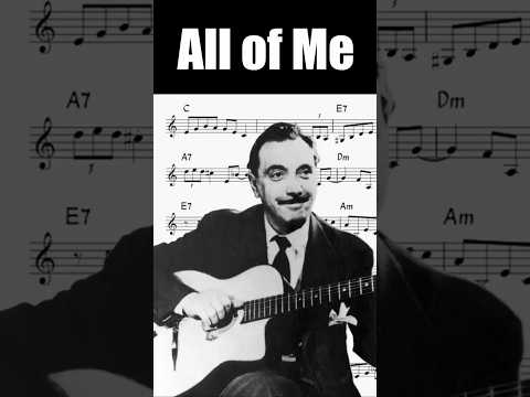 All Of Me - Django Reinhardt Solo Transcription