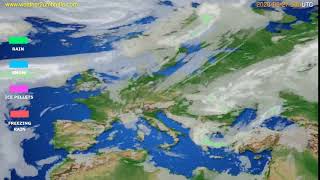 Precipitation forecast Europe // modelrun: 12h UTC 2020-05-26