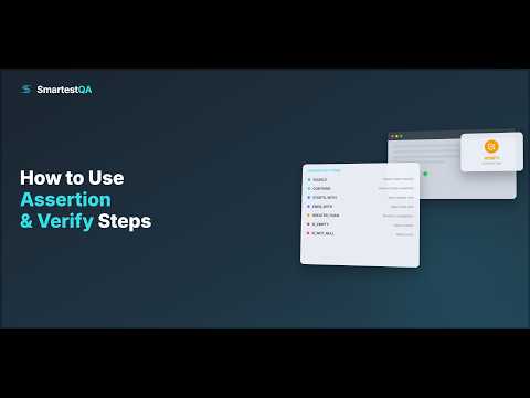 How to Use Assertion & Verify Steps