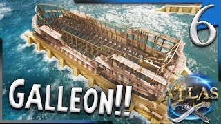 From the Stream - GALLEON BUILD STARTED ON OFFICIAL NA! | Atlas Gameplay/Let&#39;s Play E6