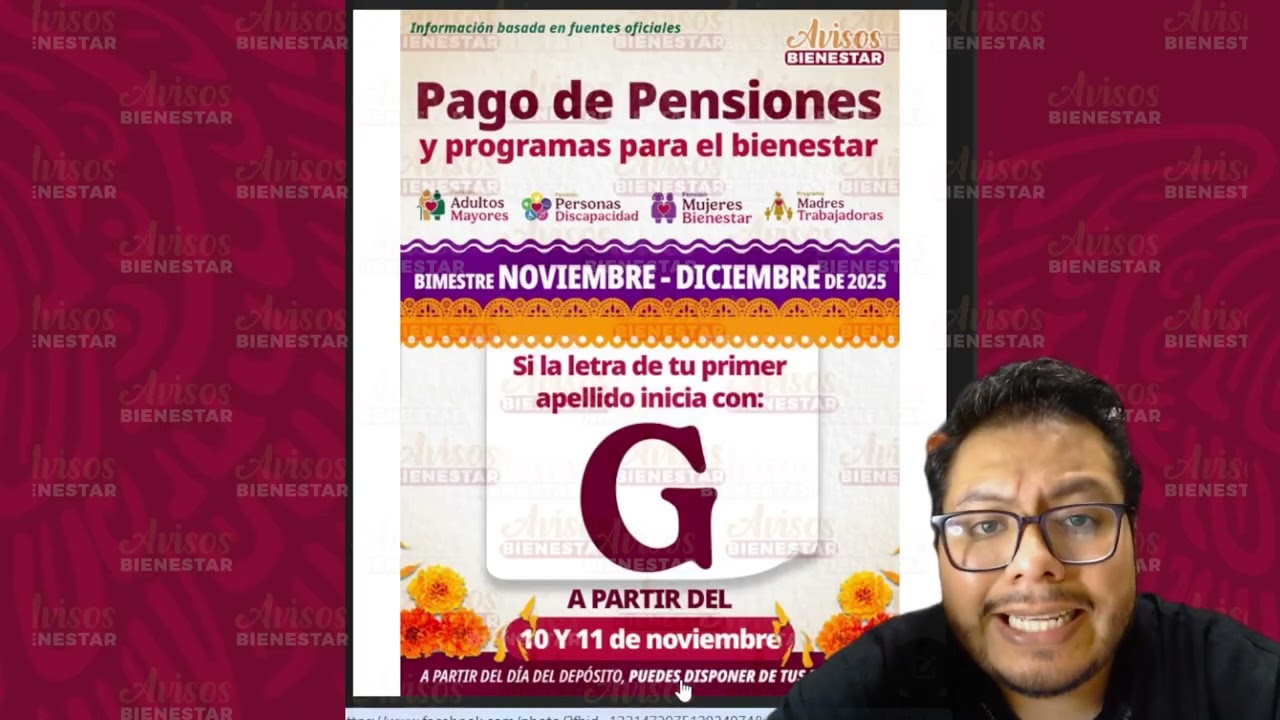 Hoy 10 de noviembre a esto adultos mayores y mujeres de 63 y 64 años les toco pago pensión bienestar