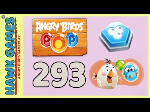 Angry Birds Stella POP Bubble Shooter Level 293 - Walkthrough, No Boosters