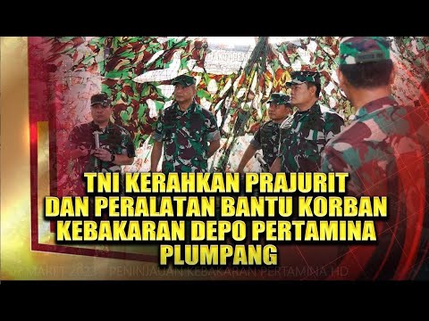 Panglima TNI Laksamana TNI Yudo Margono Mengunjungi Posko Tanggap Darurat Depo Pertamina Plumpang