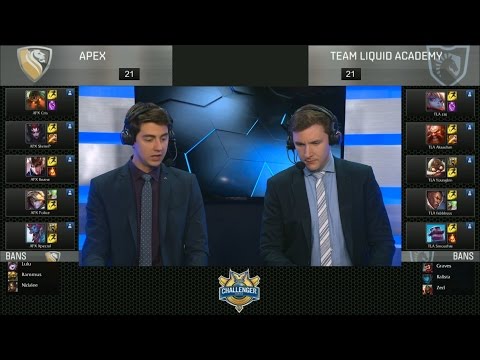 APX vs TLA Highlights Game 2 - Apex vs Team Liquid Academy - 2016 NA Challenger Spring Semifinal #2