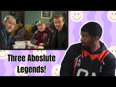 AMERICAN REACTS TO Beckham in Peckham - Only Fools and Horses | Comic Relief