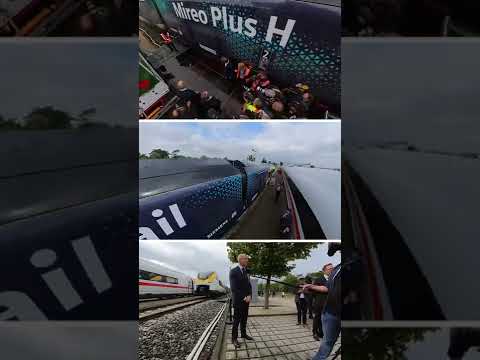 Testfahrt des Wasserstoffzugs „Mireo plus H“