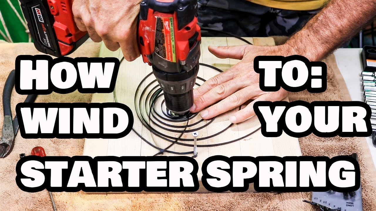 Watch video Easily Fix Your Pull Start Recoil Spring for Small Engine Now Easily Fix Your Pull Start Recoil Spring for Small Engine