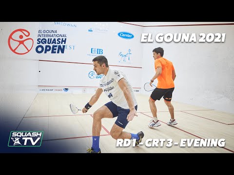 Live Squash: El Gouna 2021 - Rd 1 - Court 3 - Evening