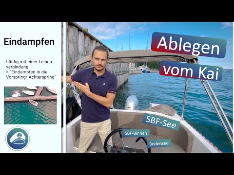 🎓Lektion 4b: Ablegen 🛫 Sportbootführerschein 🪪: SBF-See, -Binnen, Bodensee-Patent  🚤 🛥️