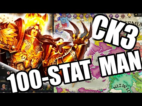 I made a GOD among men - 100 STAT MAN with no cheats in Crusader Kings 3