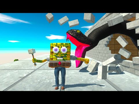 Surprise Attack of the BLACK MAMBA - Animal Revolt Battle Simulator