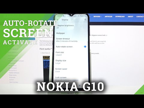 How to Turn On Auto Rotate Screen in NOKIA G10 - Activate Auto Rotation