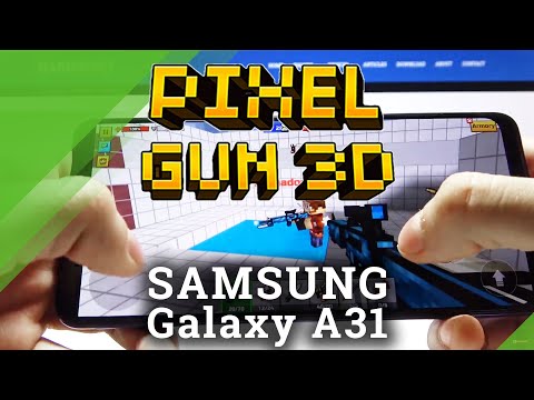 Gaming Quality Test on Samsung Galaxy A31 - Pixel Gun 3D Gameplay
