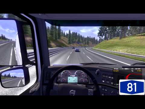 Euro Truck Simulator 2 - Nurnberg to Geneve (trailerless)