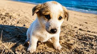 Abandoned Puppy was Left on the Shore Barely Surviving until This Happened