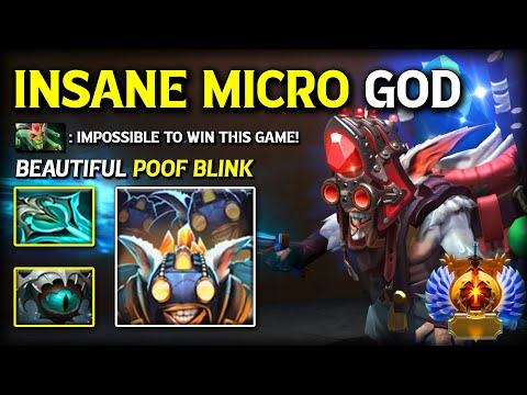 INSANE MICRO GOD Meepo | Disperser + Eye of Skadi Build | Beautiful Blink POOF Destroys All Dota 2