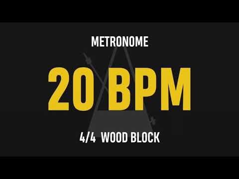20 BPM 4/4 - Best Metronome (Sound : Wood block)