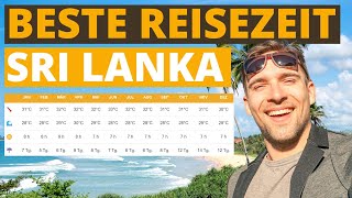 Beste Reisezeit für Sri Lanka - Klimatabelle & Wetter