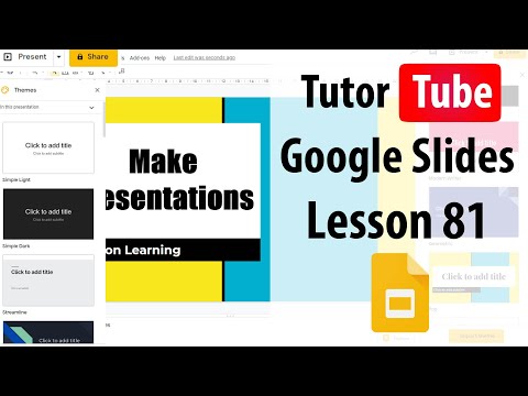 Google Slides Tutorial Lesson 1 Accessing Google Slides