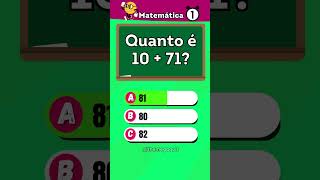 Perguntas e Respostas Matemática - Quiz Matemática #quiz  #matemática