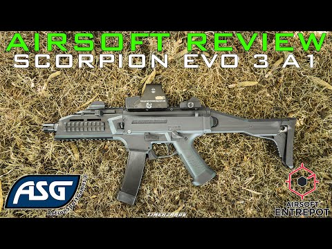 Airsoft Review #362 ASG Scorpion EVO 3 A1 AEG - Un SMG performant ! (Airsoft Entrepot) [FR]