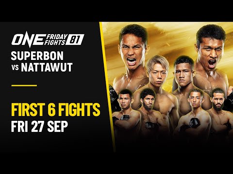 ONE Friday Fights 81: First 6 Fights