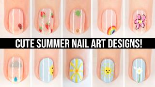 Cute & Easy Summer Nail Art Designs For Beginners!