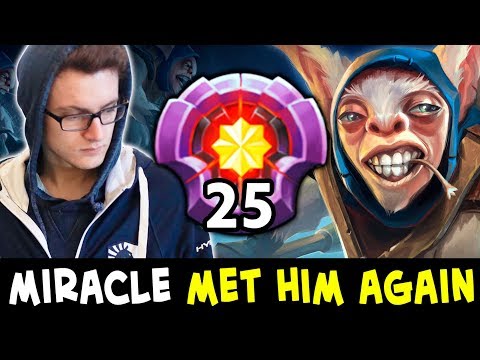 Miracle picked WORST HERO vs 25 lvl Meepo — they meet again