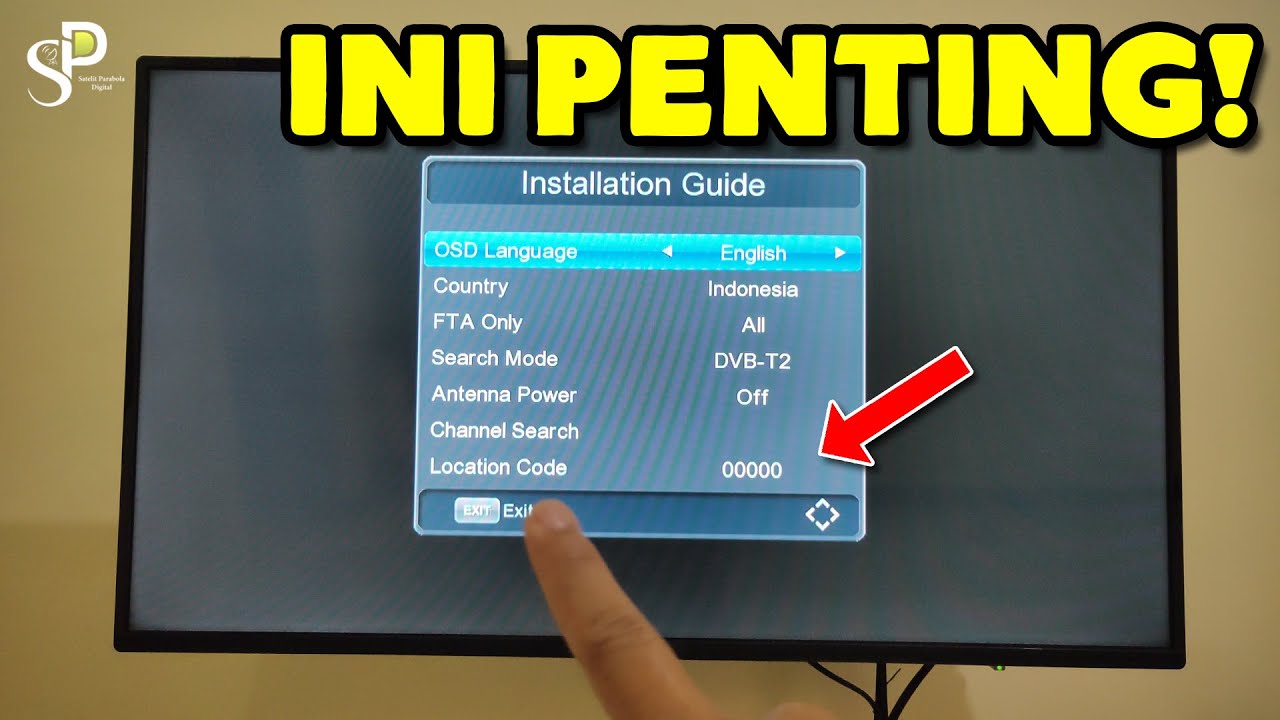 Cara Setting Area Code Di TV Digital | Mengaktifkan Fitur EWS