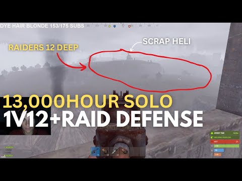 MY BEST EVER SOLO RAID DEFENSE IN MY 13,000HRS ON RUST