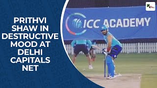 IPL 2020: Prithvi Shaw in destructive mood at the Delhi Capitals net IPL 2020: Prithvi Shaw in destructive mood at the Delhi Capitals net
