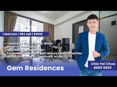 Gem Residences, 1 Lorong 5 Toa Payoh, Balestier / Toa Payoh, 1 Bedroom, 484 sqft, Condominium For Sale, by Chia Yei (CY) 佳业, 500071130 - PropertyGuru.com.sg
