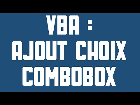 VBA Manually Add Choices to a Drop-Down Menu
