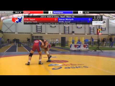 University Freestyle Semifinal 60kg - Steve Mytych vs. Erik Spjut