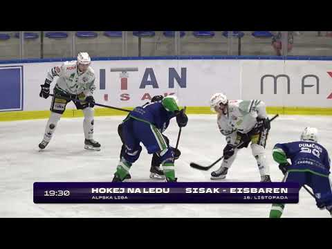 𝗡𝗔𝗝𝗔𝗩𝗔 Hokej na ledu | Alpska liga | Sisak - Eisbaren | 19:30h |📅 16. listopad