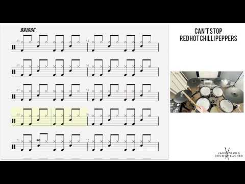 How to Play 🥁   Can't Stop   Red Hot Chilli Peppers