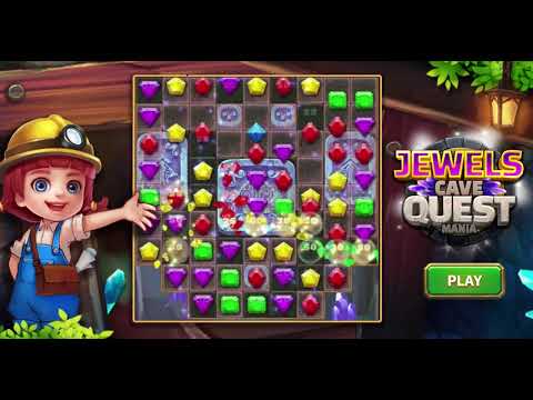 Jewels Cave Quest Temple: Match 3 Puzzle Video