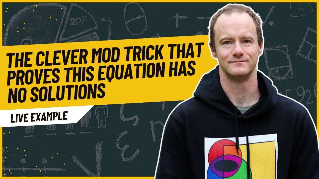 A Simple Trick to Prove an Equation Has No Integer Solutions - Live Example