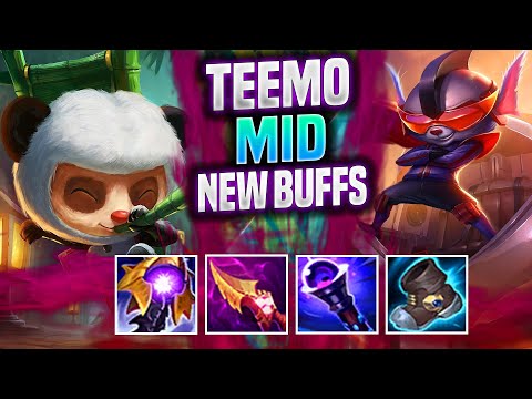 KOREAN CHALLENGER TRIES TEEMO WITH NEW BUFFS! - Korean Challenger Plays Teemo MID vs Rumble! |